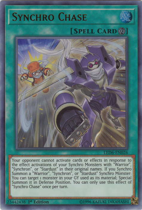 Synchro Chase [LED6-EN026] Ultra Rare | The Gaming-Verse