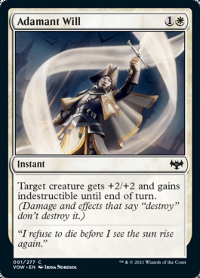 Adamant Will [Innistrad: Crimson Vow] | The Gaming-Verse