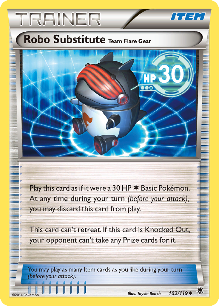 Robo Substitute Team Flare Gear (102/119) [XY: Phantom Forces] | The Gaming-Verse