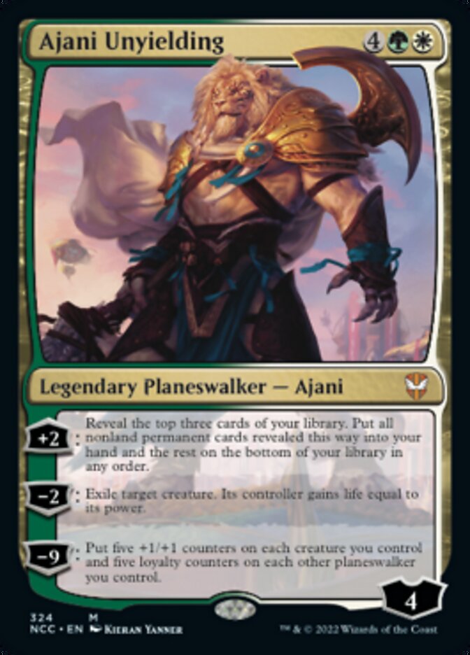 Ajani Unyielding [Streets of New Capenna Commander] | The Gaming-Verse