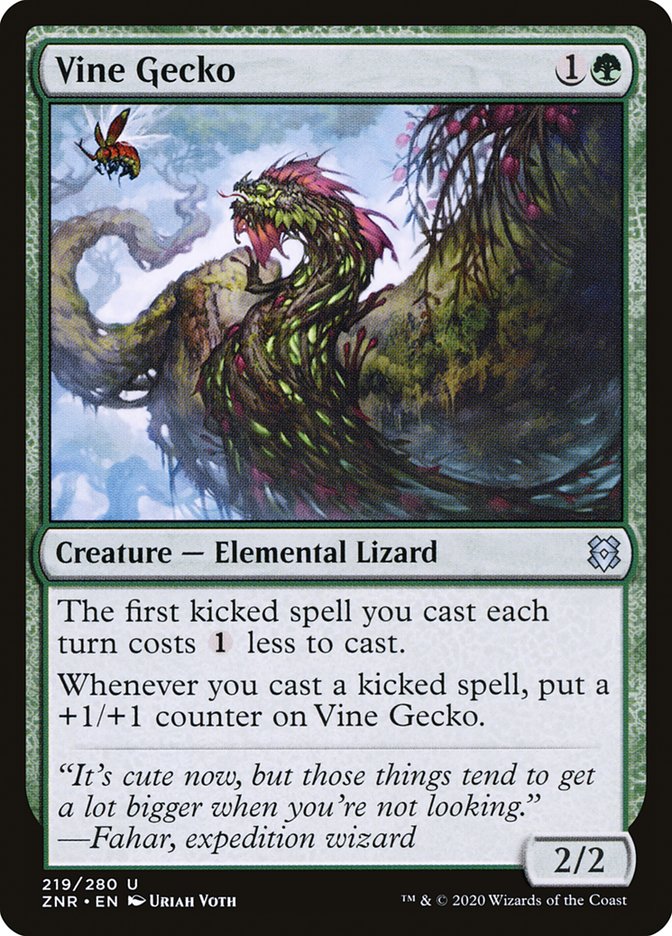 Vine Gecko [Zendikar Rising] | The Gaming-Verse