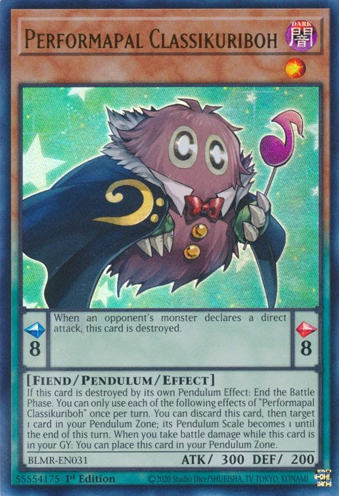 Performapal Classikuriboh [BLMR-EN031] Ultra Rare | The Gaming-Verse