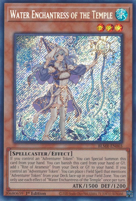 Water Enchantress of the Temple [BLMR-EN065] Secret Rare | The Gaming-Verse