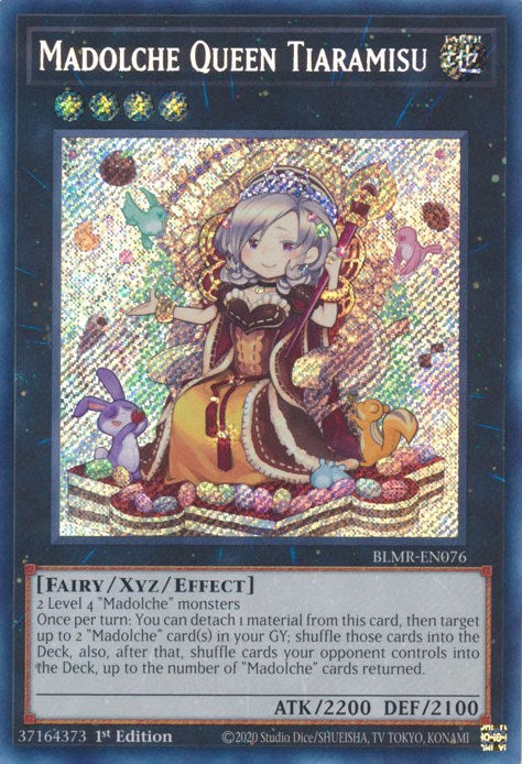 Madolche Queen Tiaramisu [BLMR-EN076] Secret Rare | The Gaming-Verse