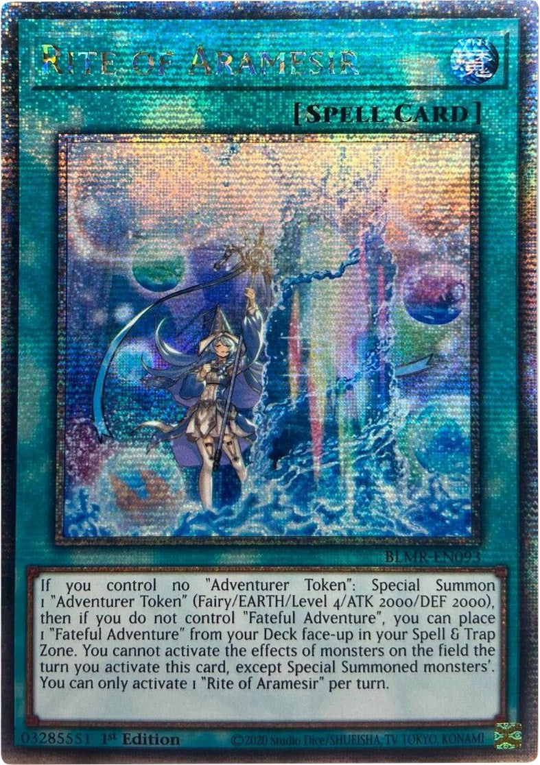 Rite of Aramesir [BLMR-EN093] Quarter Century Secret Rare | The Gaming-Verse