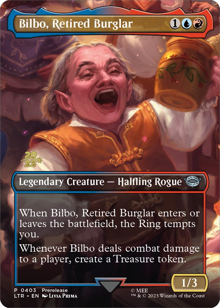 Bilbo, Retired Burglar [The Lord of the Rings: Tales of Middle-Earth Prerelease Promos] | The Gaming-Verse