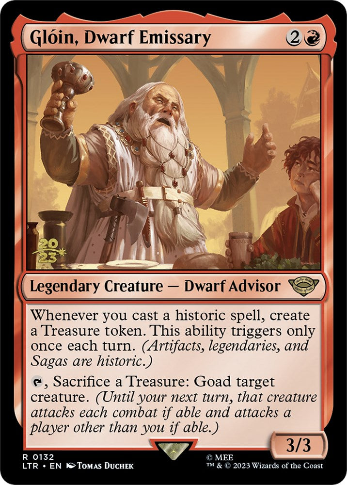 Gloin, Dwarf Emissary [The Lord of the Rings: Tales of Middle-Earth Prerelease Promos] | The Gaming-Verse