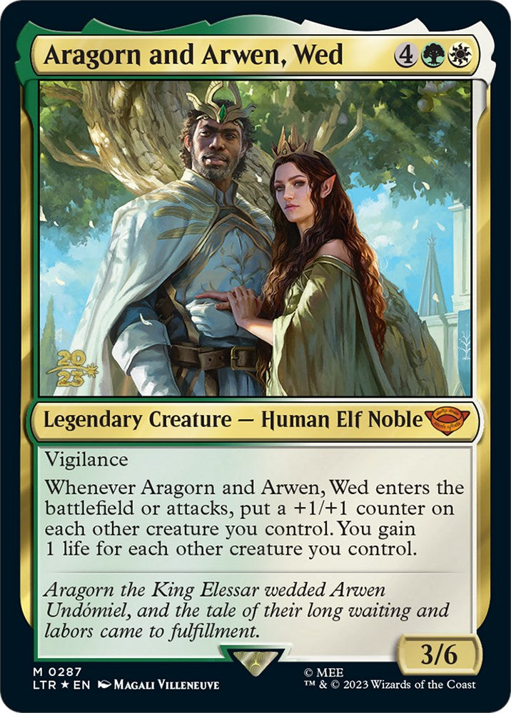 Aragorn and Arwen, Wed [The Lord of the Rings: Tales of Middle-Earth Prerelease Promos] | The Gaming-Verse