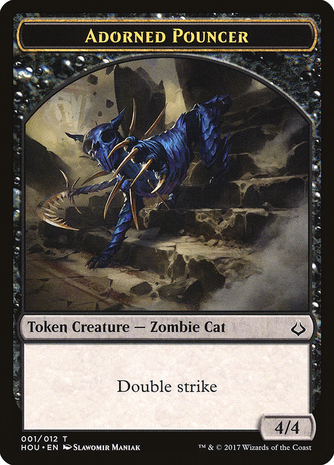 Adorned Pouncer Token [Hour of Devastation Tokens] | The Gaming-Verse