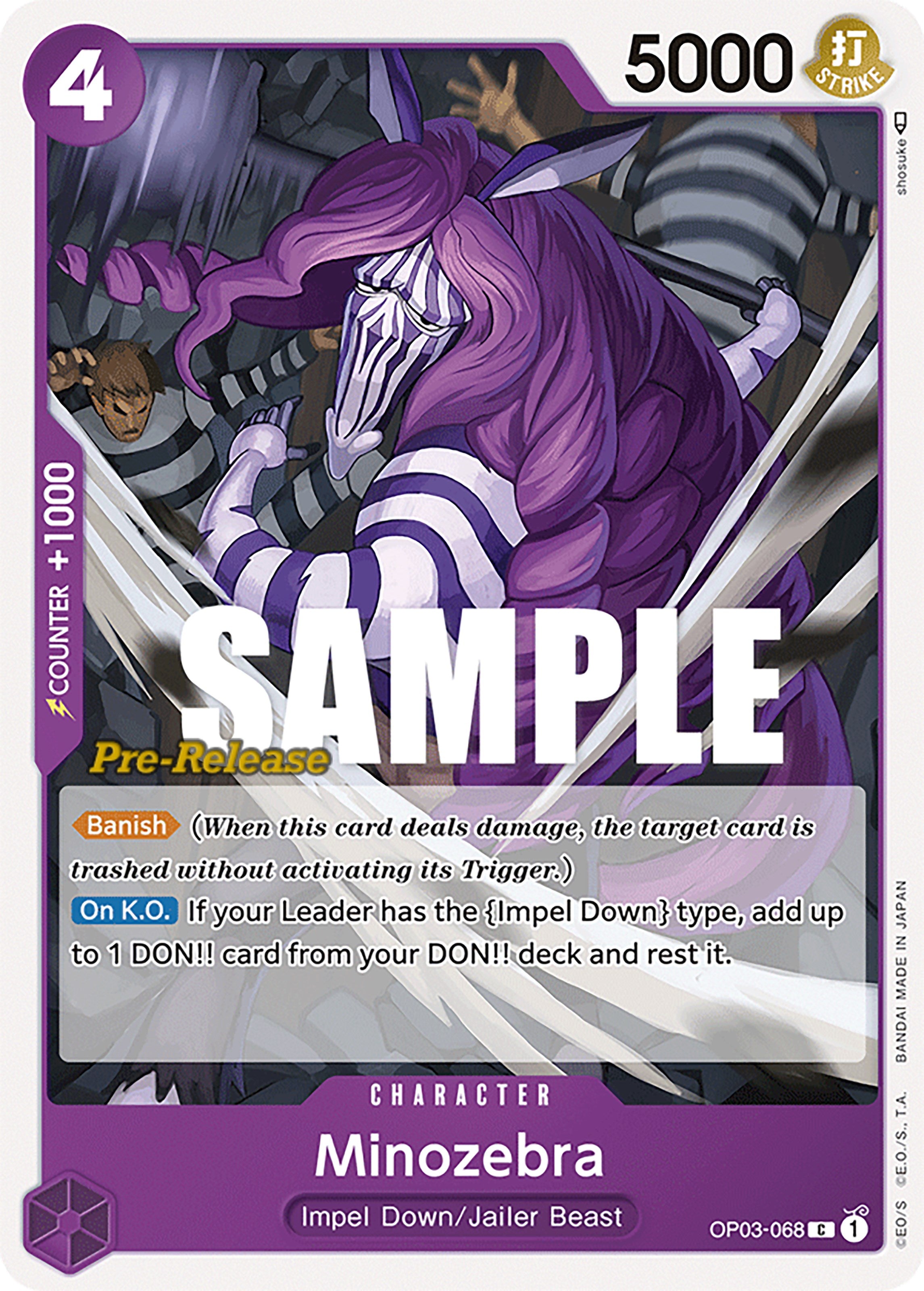 Minozebra [Pillars of Strength Pre-Release Cards] | The Gaming-Verse