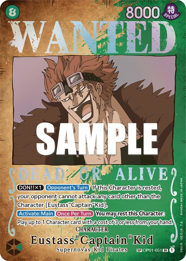 Eustass"Captain"Kid (Wanted Poster) [Pillars of Strength] | The Gaming-Verse