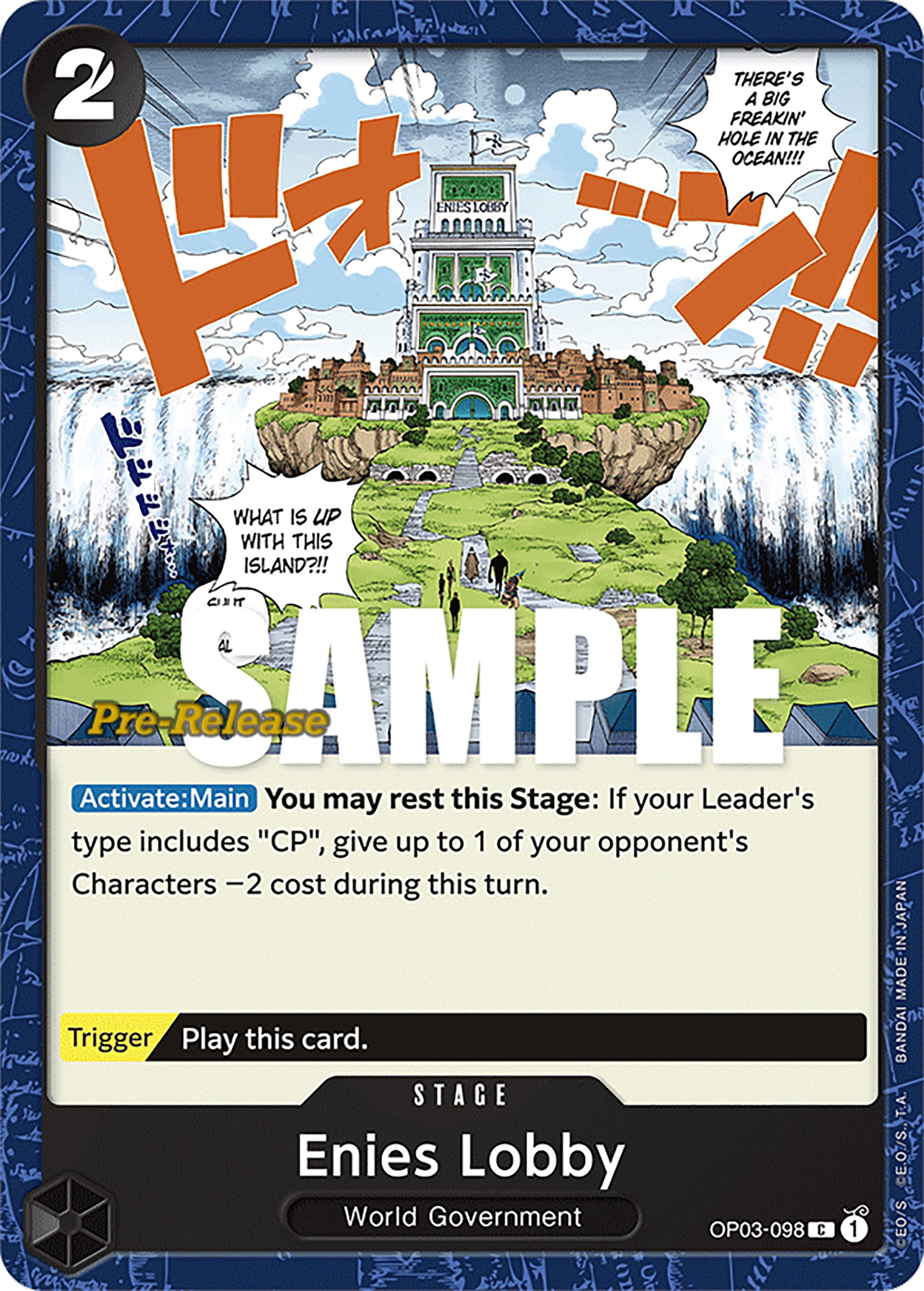 Enies Lobby [Pillars of Strength Pre-Release Cards] | The Gaming-Verse