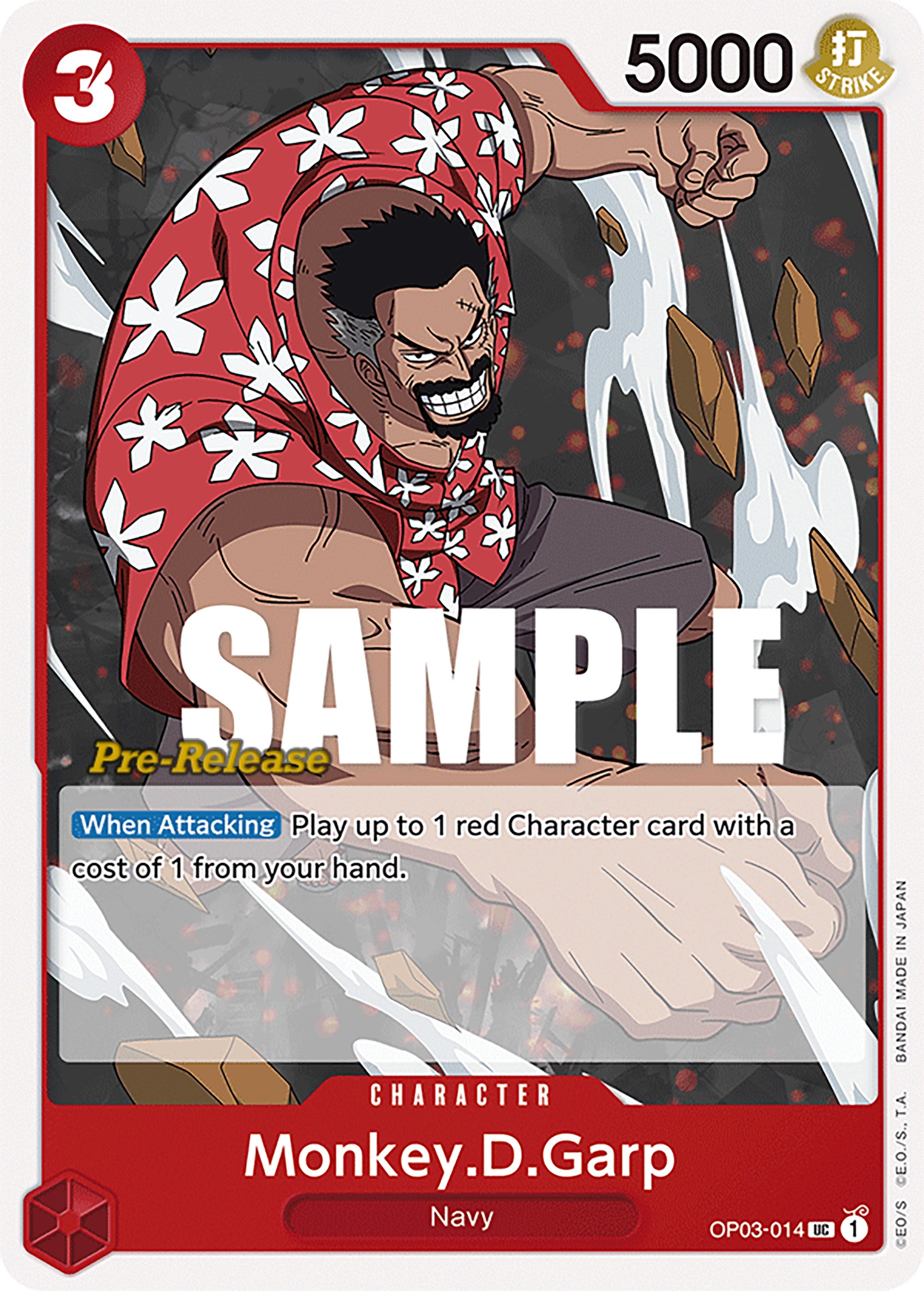 Monkey.D.Garp [Pillars of Strength Pre-Release Cards] | The Gaming-Verse