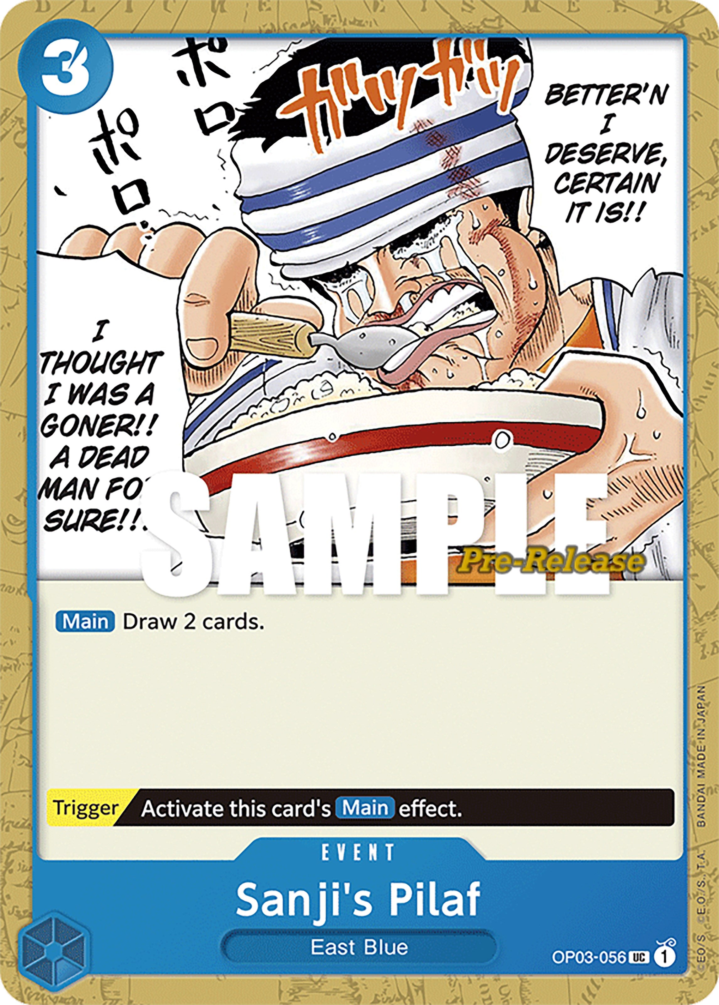 Sanji's Pilaf [Pillars of Strength Pre-Release Cards] | The Gaming-Verse