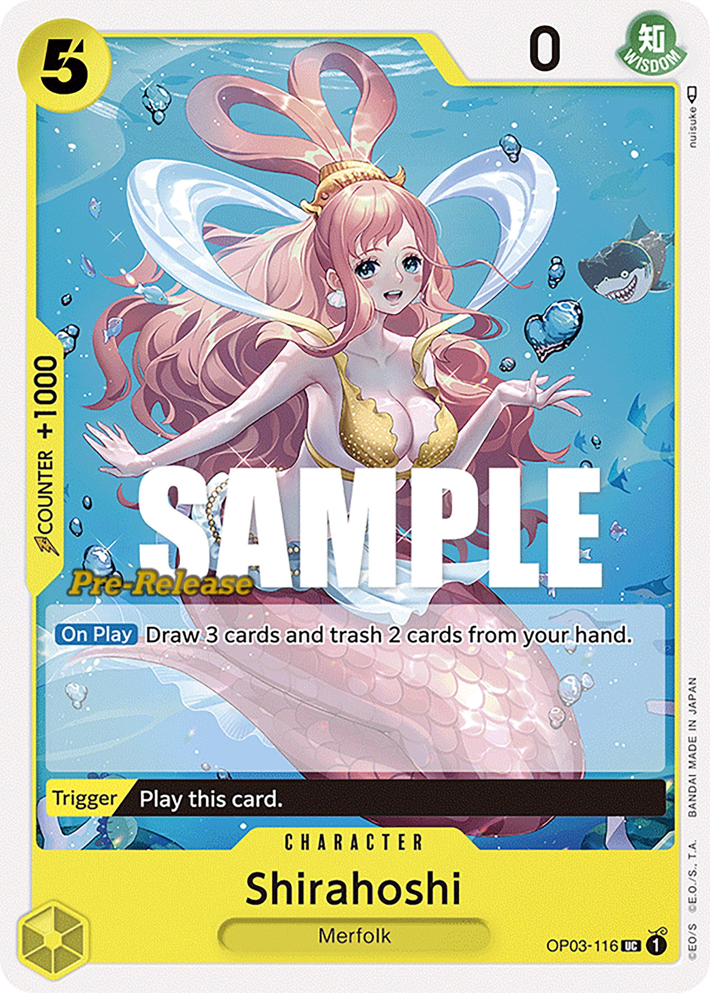 Shirahoshi [Pillars of Strength Pre-Release Cards] | The Gaming-Verse