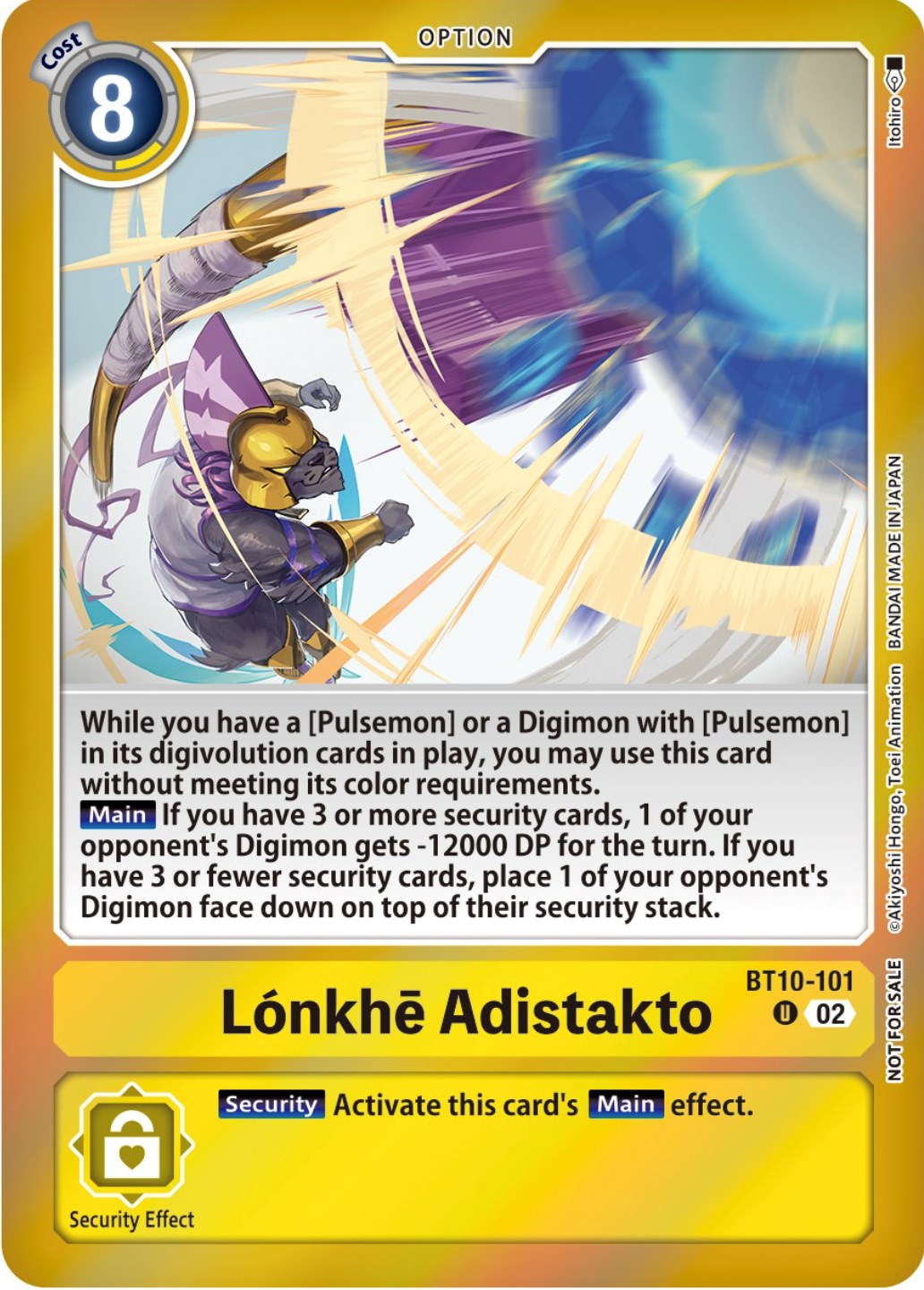 Lonkhe Adistakto [BT10-101] (Event Pack 5) [Xros Encounter Pre-Release Cards] | The Gaming-Verse