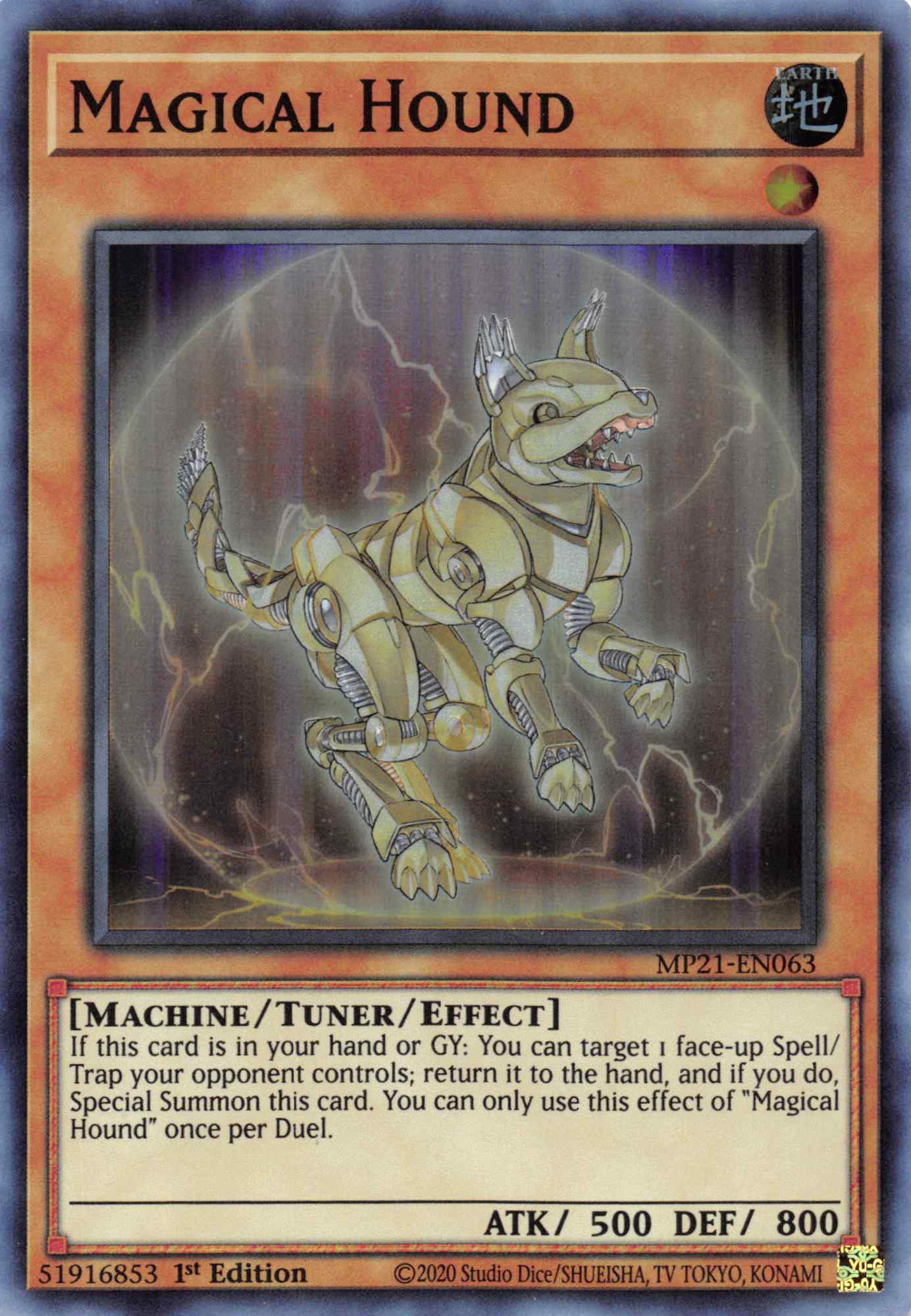 Magical Hound [MP21-EN063] Super Rare | The Gaming-Verse