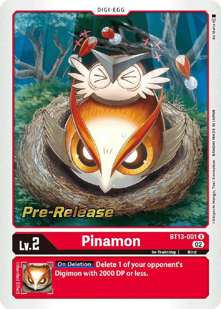 Pinamon [BT13-001] [Versus Royal Knights Booster Pre-Release Cards] | The Gaming-Verse