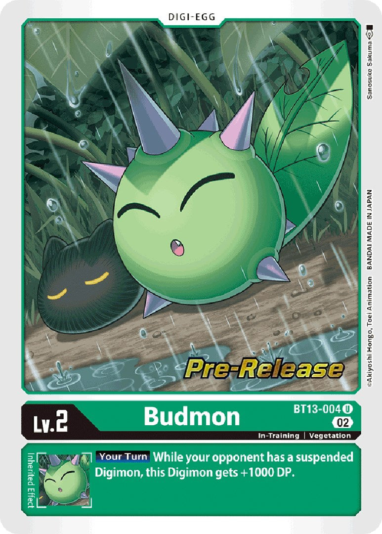 Budmon [BT13-004] [Versus Royal Knights Booster Pre-Release Cards] | The Gaming-Verse