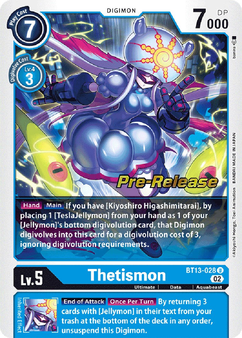 Thetismon [BT13-028] [Versus Royal Knights Booster Pre-Release Cards] | The Gaming-Verse