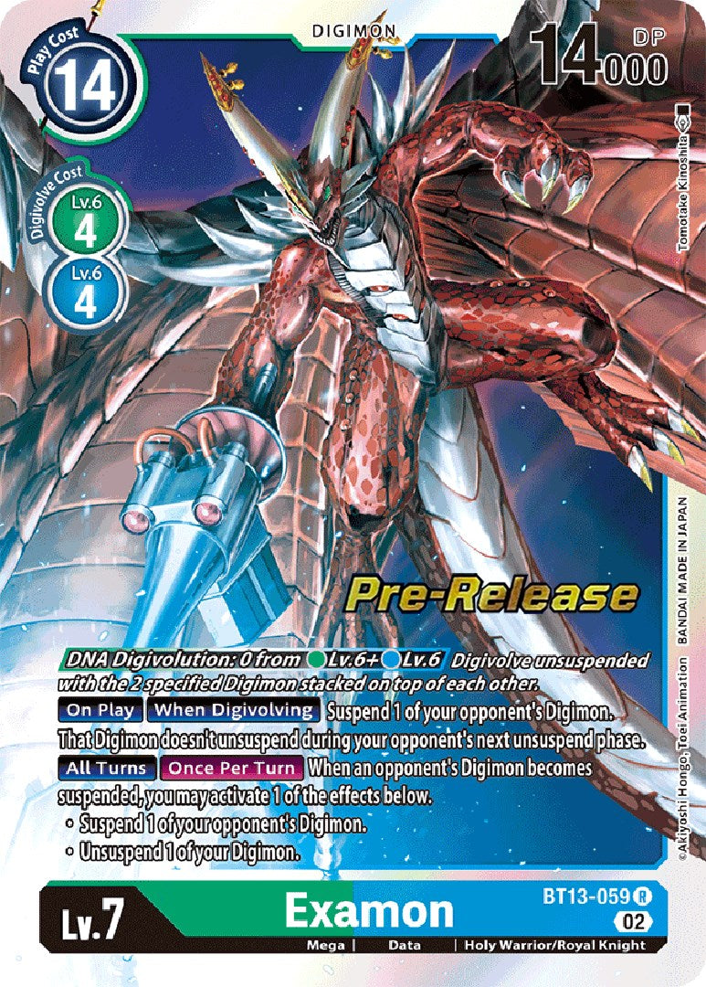 Examon [BT13-059] [Versus Royal Knights Booster Pre-Release Cards] | The Gaming-Verse