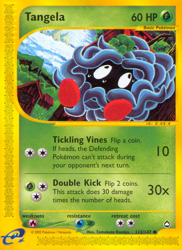 Tangela (112/147) [Aquapolis] | The Gaming-Verse