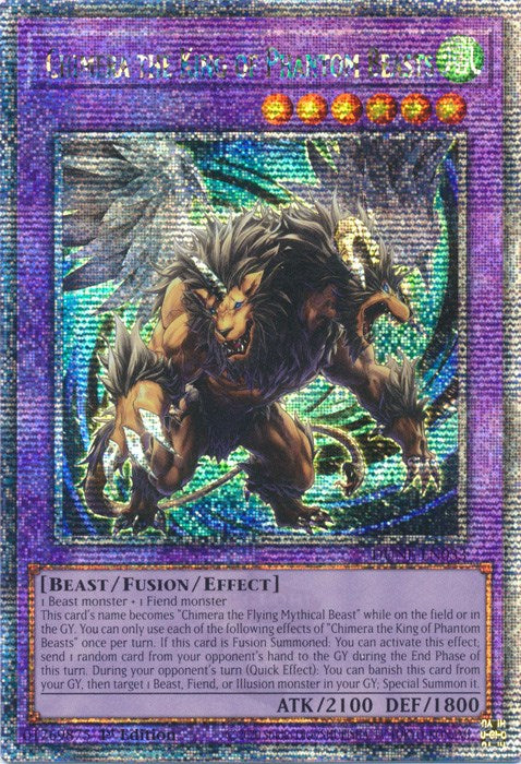 Chimera the King of Phantom Beasts [DUNE-EN033] Quarter Century Secret Rare | The Gaming-Verse