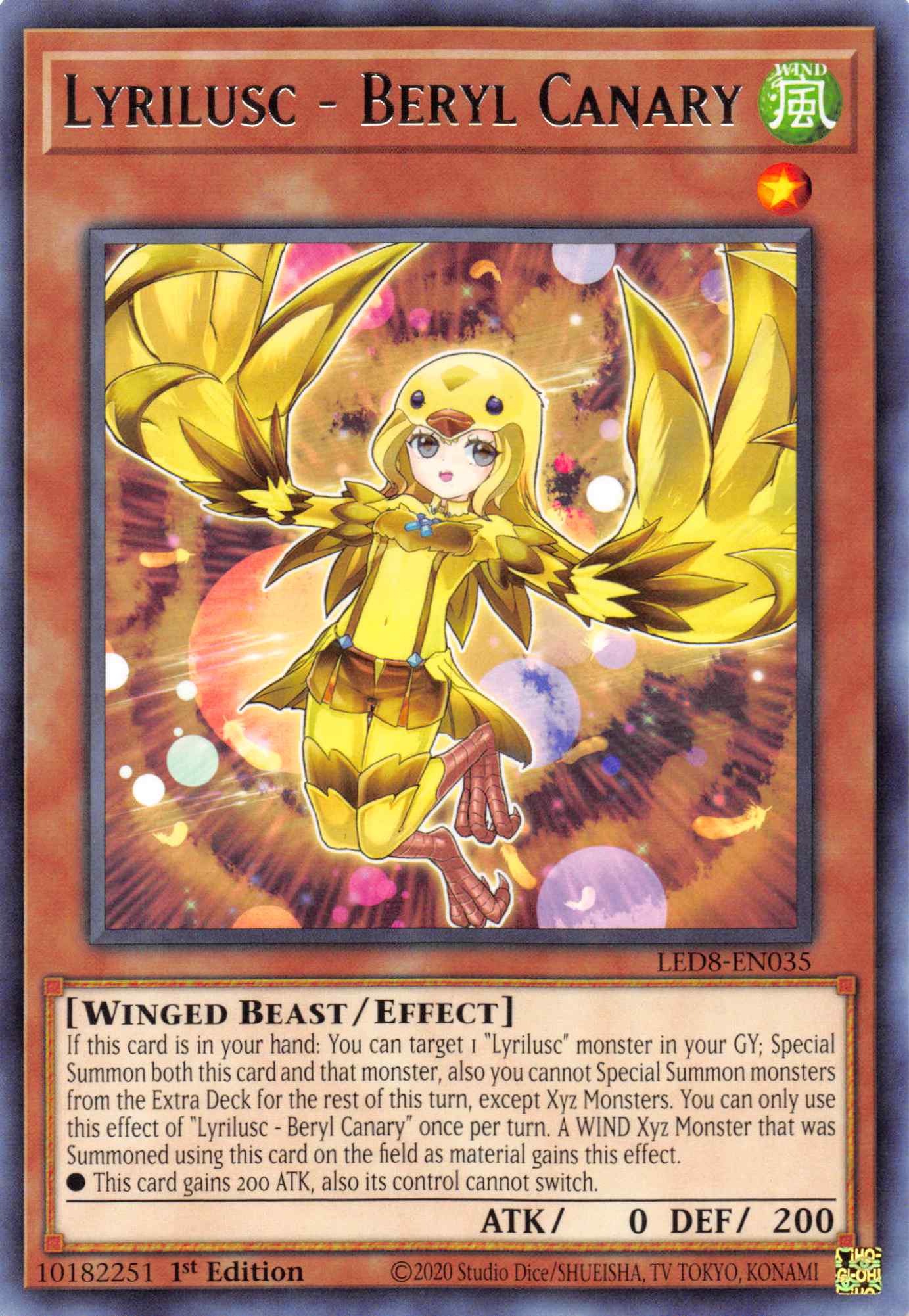 Lyrilusc - Beryl Canary [LED8-EN035] Rare | The Gaming-Verse