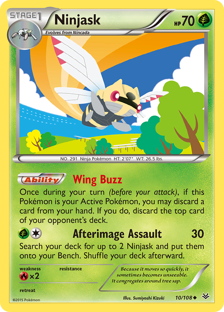 Ninjask (10/108) [XY: Roaring Skies] | The Gaming-Verse