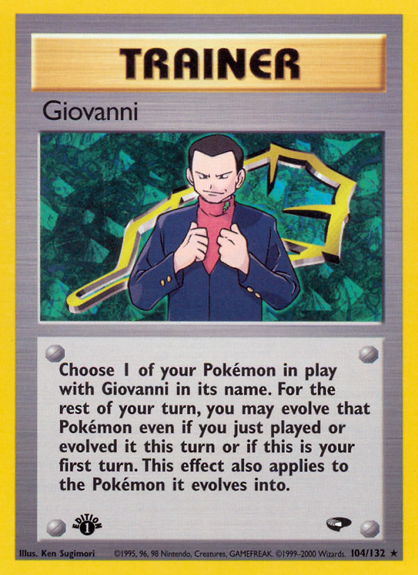 Giovanni (104/132) [Gym Challenge 1st Edition] | The Gaming-Verse