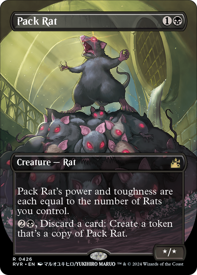 Pack Rat (Anime Borderless) [Ravnica Remastered] | The Gaming-Verse