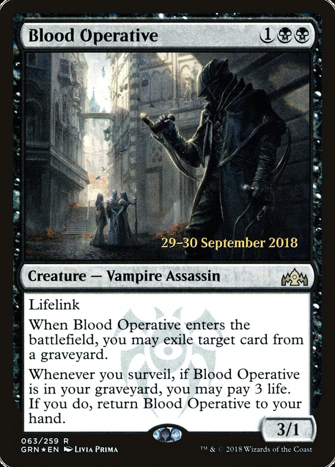 Blood Operative  [Guilds of Ravnica Prerelease Promos] | The Gaming-Verse