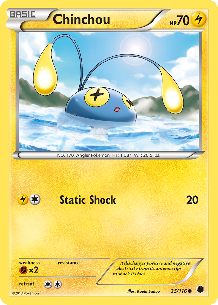 Chinchou (35/116) [Black & White: Plasma Freeze] | The Gaming-Verse