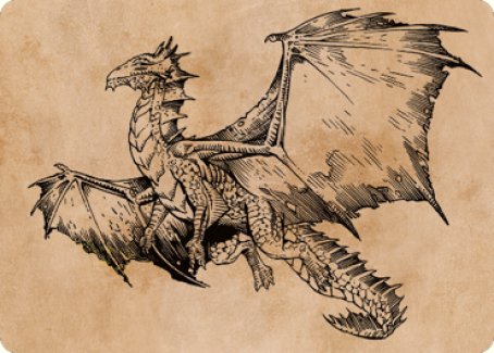 Ancient Bronze Dragon Art Card (58) [Commander Legends: Battle for Baldur's Gate Art Series] | The Gaming-Verse