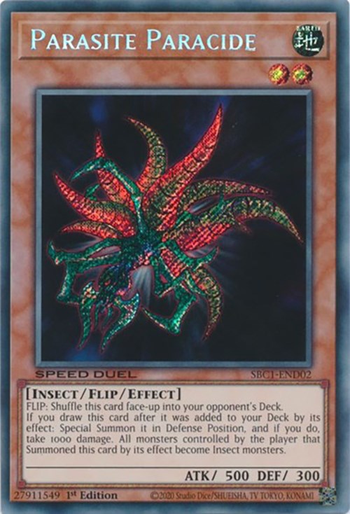 Parasite Paracide [SBC1-END02] Secret Rare | The Gaming-Verse