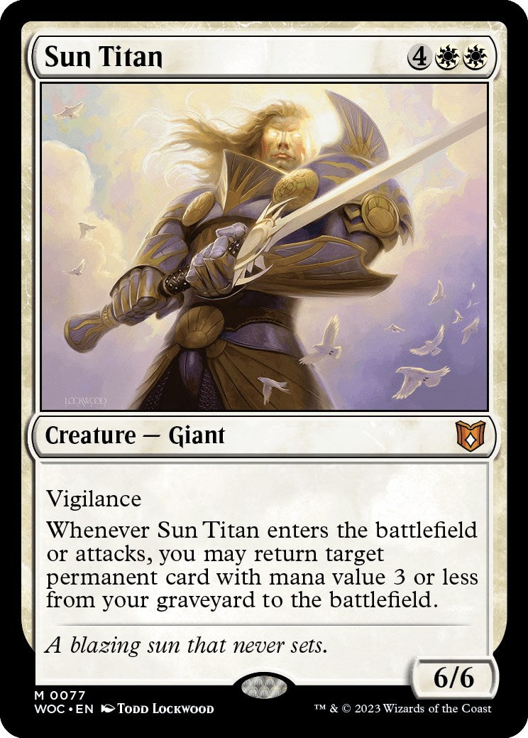 Sun Titan [Wilds of Eldraine Commander] | The Gaming-Verse