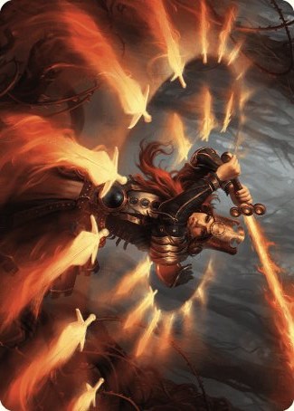 Heartflame Duelist Art Card [Wilds of Eldraine Art Series] | The Gaming-Verse