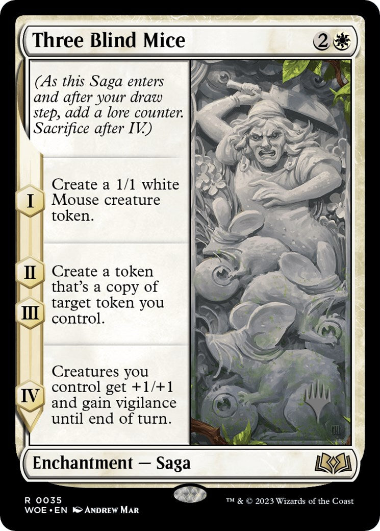 Three Blind Mice (Promo Pack) [Wilds of Eldraine Promos] | The Gaming-Verse