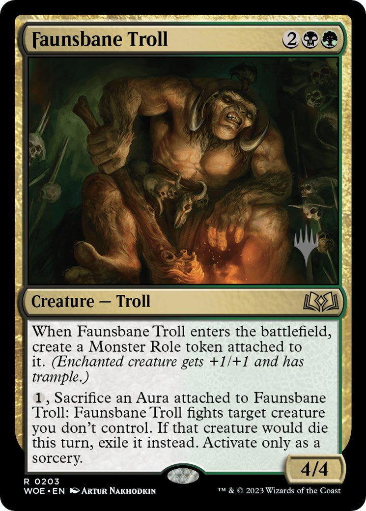 Faunsbane Troll (Promo Pack) [Wilds of Eldraine Promos] | The Gaming-Verse