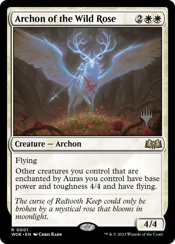 Archon of the Wild Rose (Promo Pack) [Wilds of Eldraine Promos] | The Gaming-Verse