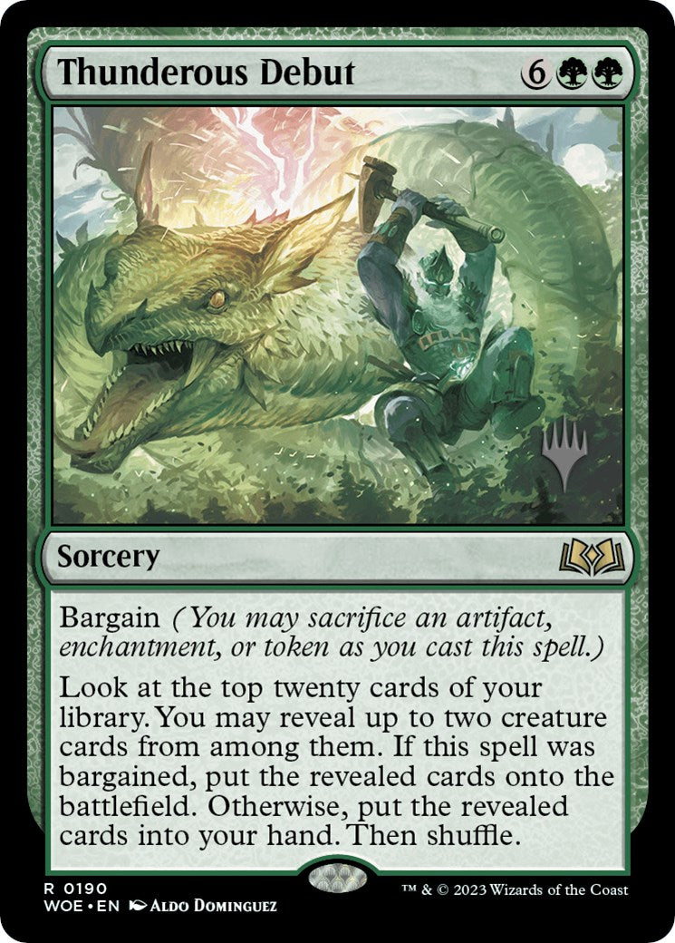 Thunderous Debut (Promo Pack) [Wilds of Eldraine Promos] | The Gaming-Verse