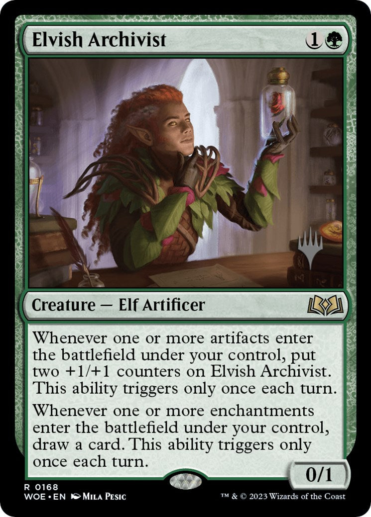 Elvish Archivist (Promo Pack) [Wilds of Eldraine Promos] | The Gaming-Verse