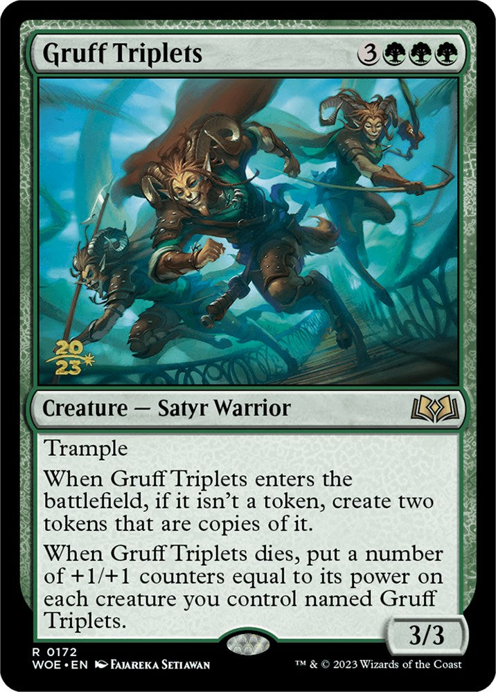 Gruff Triplets [Wilds of Eldraine Prerelease Promos] | The Gaming-Verse