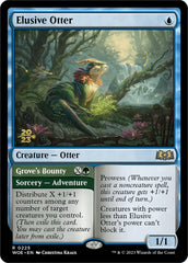 Elusive Otter // Grove's Bounty [Wilds of Eldraine Prerelease Promos] | The Gaming-Verse