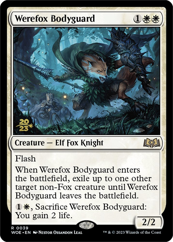 Werefox Bodyguard [Wilds of Eldraine Prerelease Promos] | The Gaming-Verse