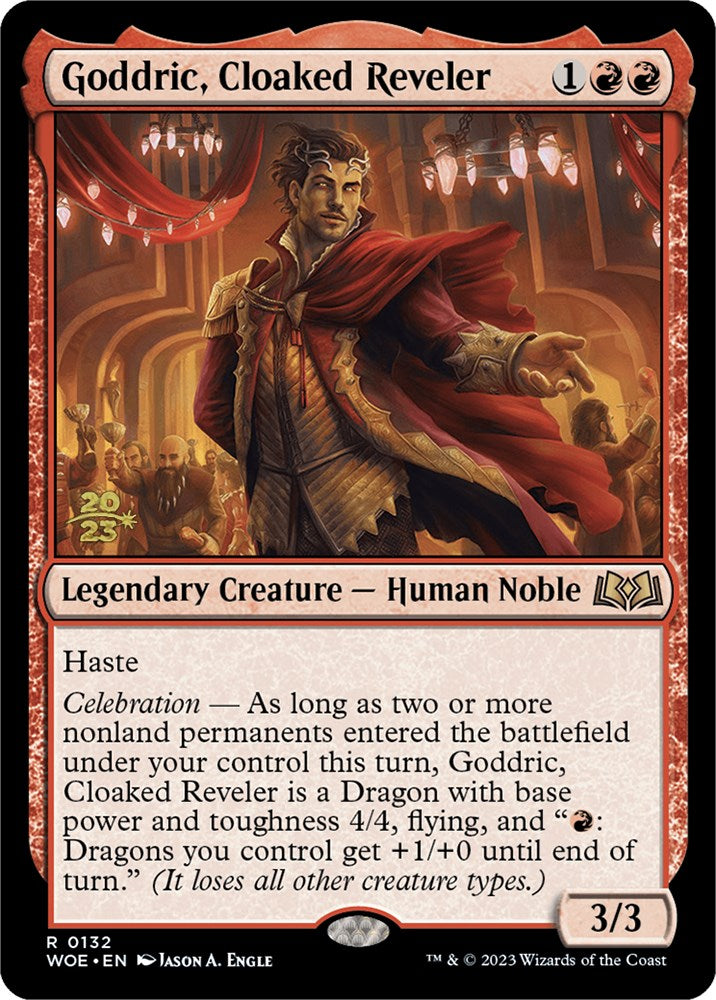 Goddric, Cloaked Reveler [Wilds of Eldraine Prerelease Promos] | The Gaming-Verse