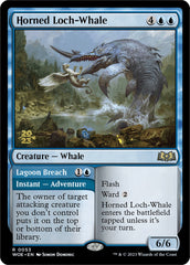 Horned Loch-Whale // Lagoon Breach (Promo Pack) [Wilds of Eldraine Promos] | The Gaming-Verse