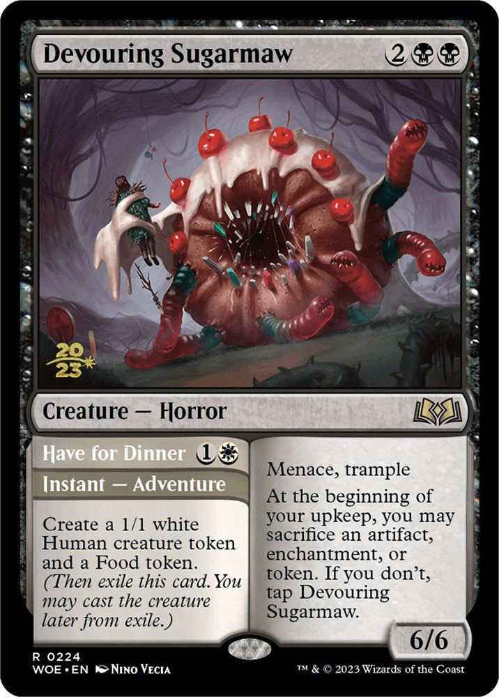 Devouring Sugarmaw // Have for Dinner [Wilds of Eldraine Prerelease Promos] | The Gaming-Verse