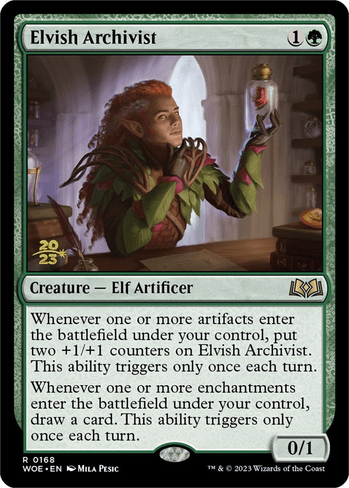 Elvish Archivist [Wilds of Eldraine Prerelease Promos] | The Gaming-Verse