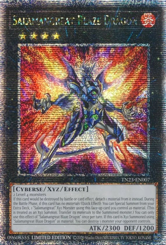 Salamangreat Blaze Dragon [TN23-EN007] Quarter Century Secret Rare | The Gaming-Verse